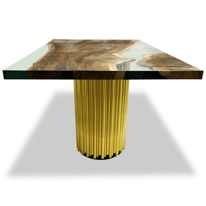 Evohe Walnut Wood Dining Table
