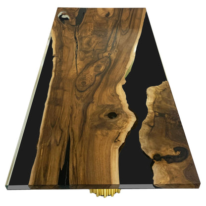 Evohe Walnut Wood Dining Table
