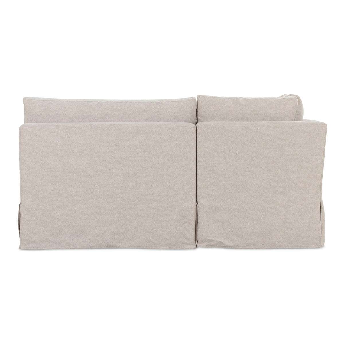 Fable Slipcover Dining Banquette U-Shape Beige 121In