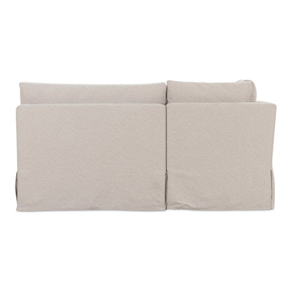 Fable Slipcover Dining Banquette U-Shape Beige 121In