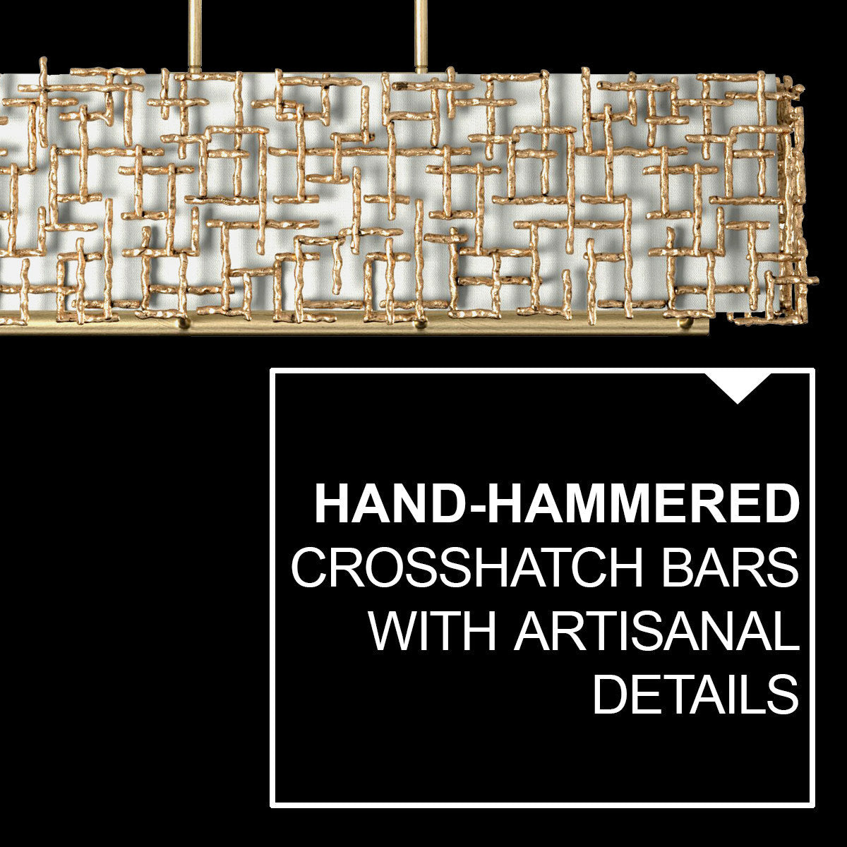 Farrah 10 - Light Unique Rectangle Chandelier