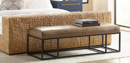 Finley Leather Bench