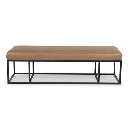 Finley Leather Bench