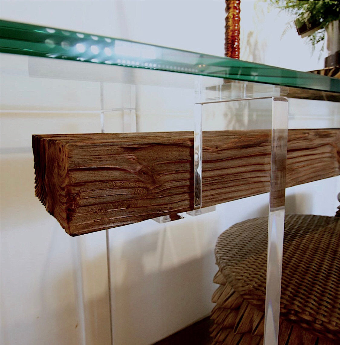 Fiorelita 80'' W Glass Console Table