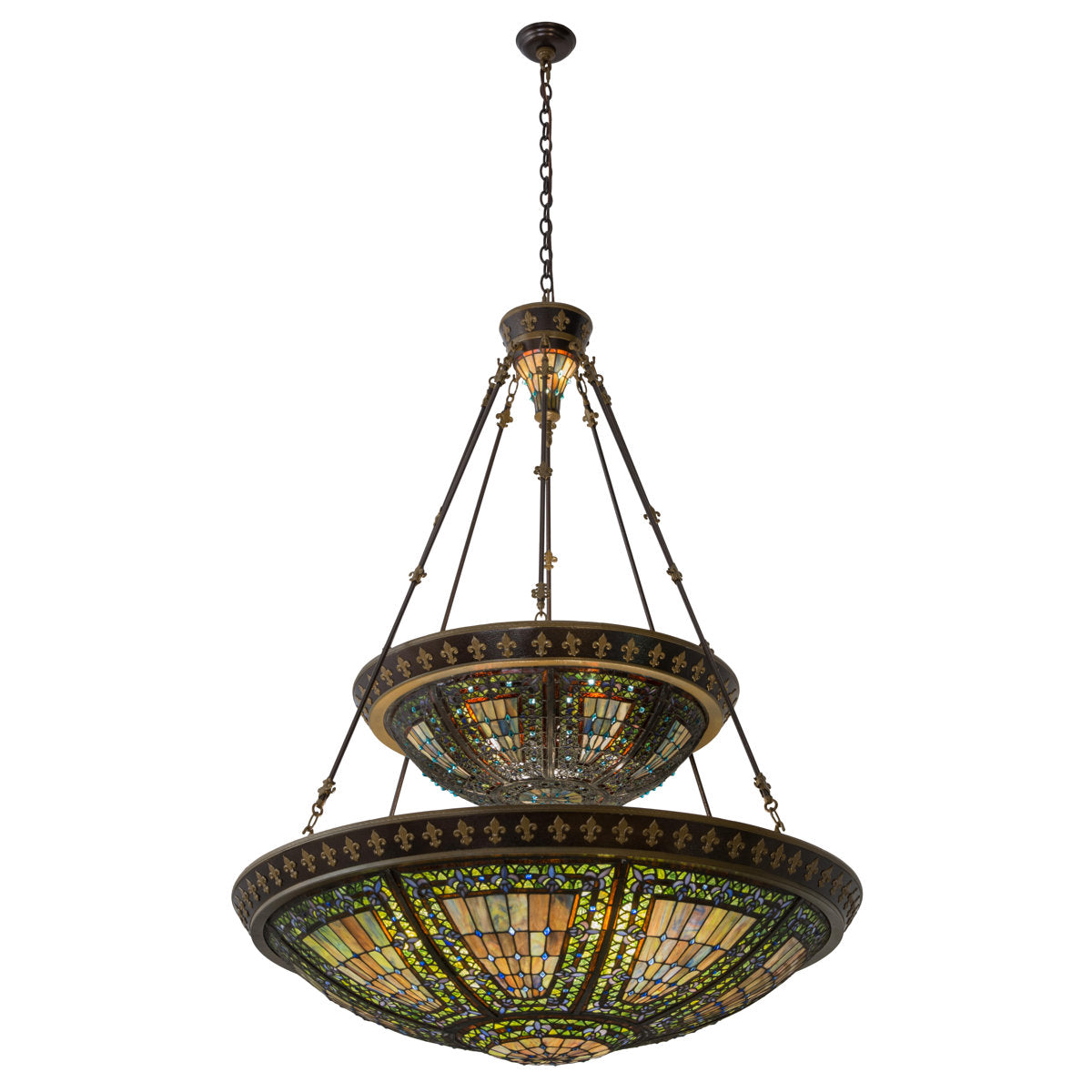 Fleur-de-lis 14 - Light Chandelier