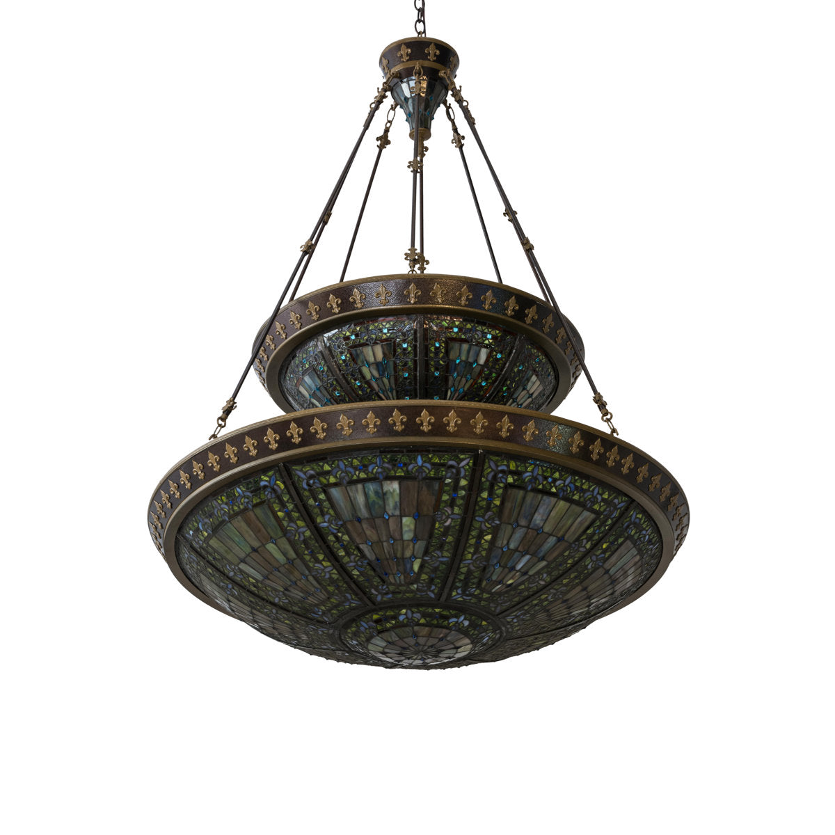 Fleur-de-lis 14 - Light Chandelier