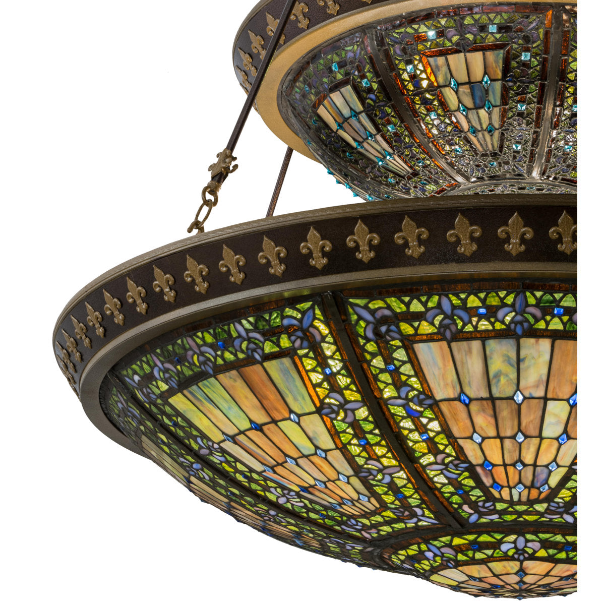 Fleur-de-lis 14 - Light Chandelier