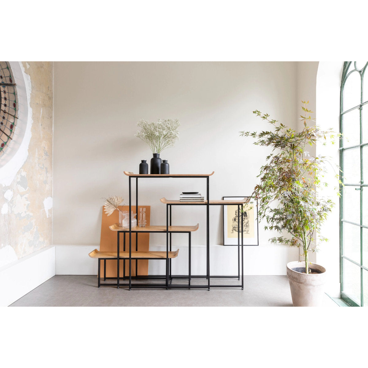 Flodka Geometric Bookcase