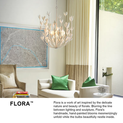 Flora Six-Light Multi-Tier Handmade Chandelier by Lisa McDennon