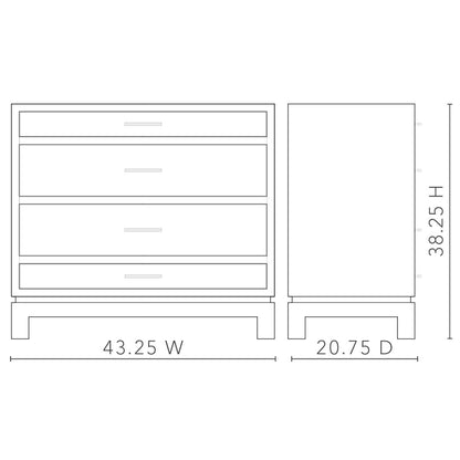 Florence Large 4-Drawer