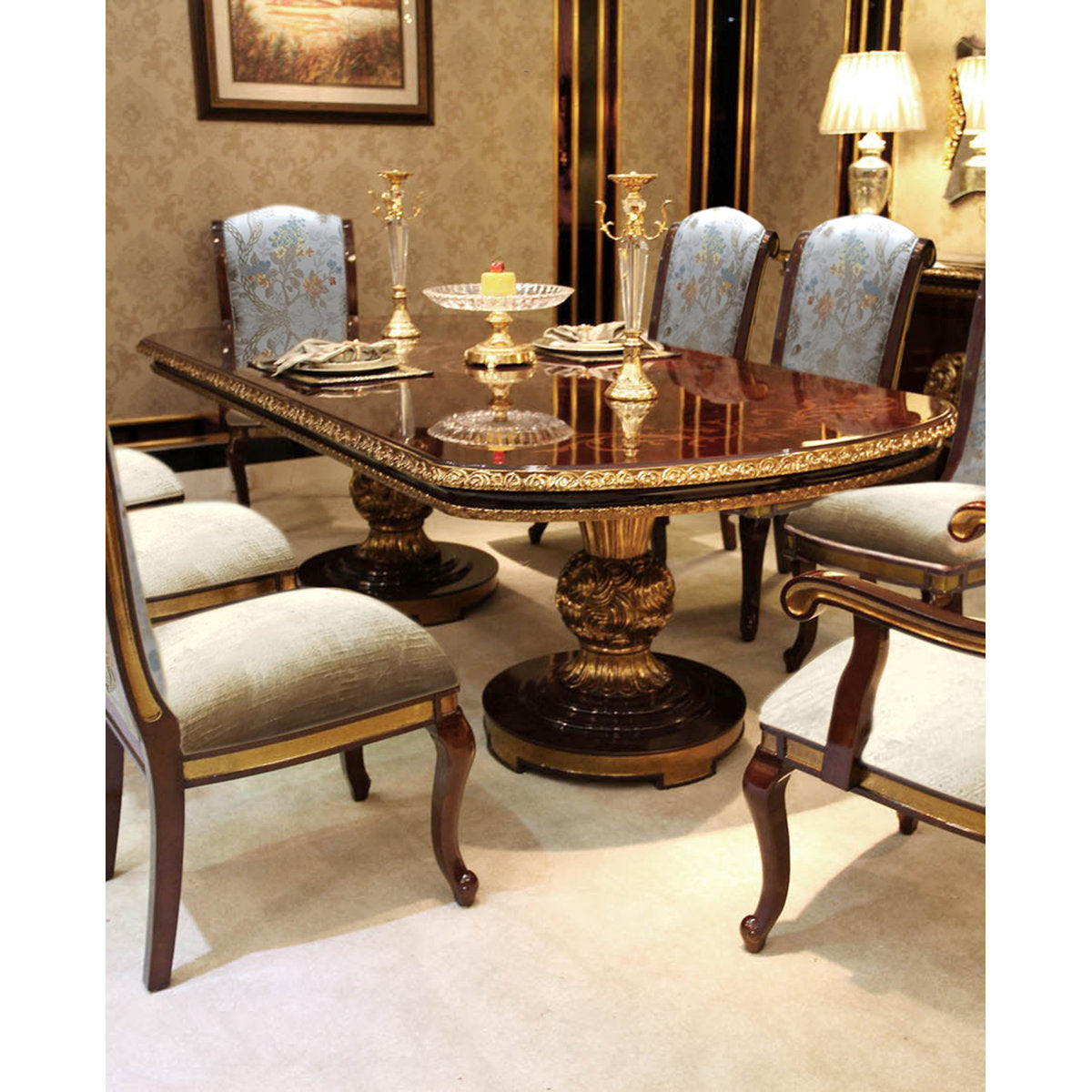 Florence Oval Solid Wood Dining Table