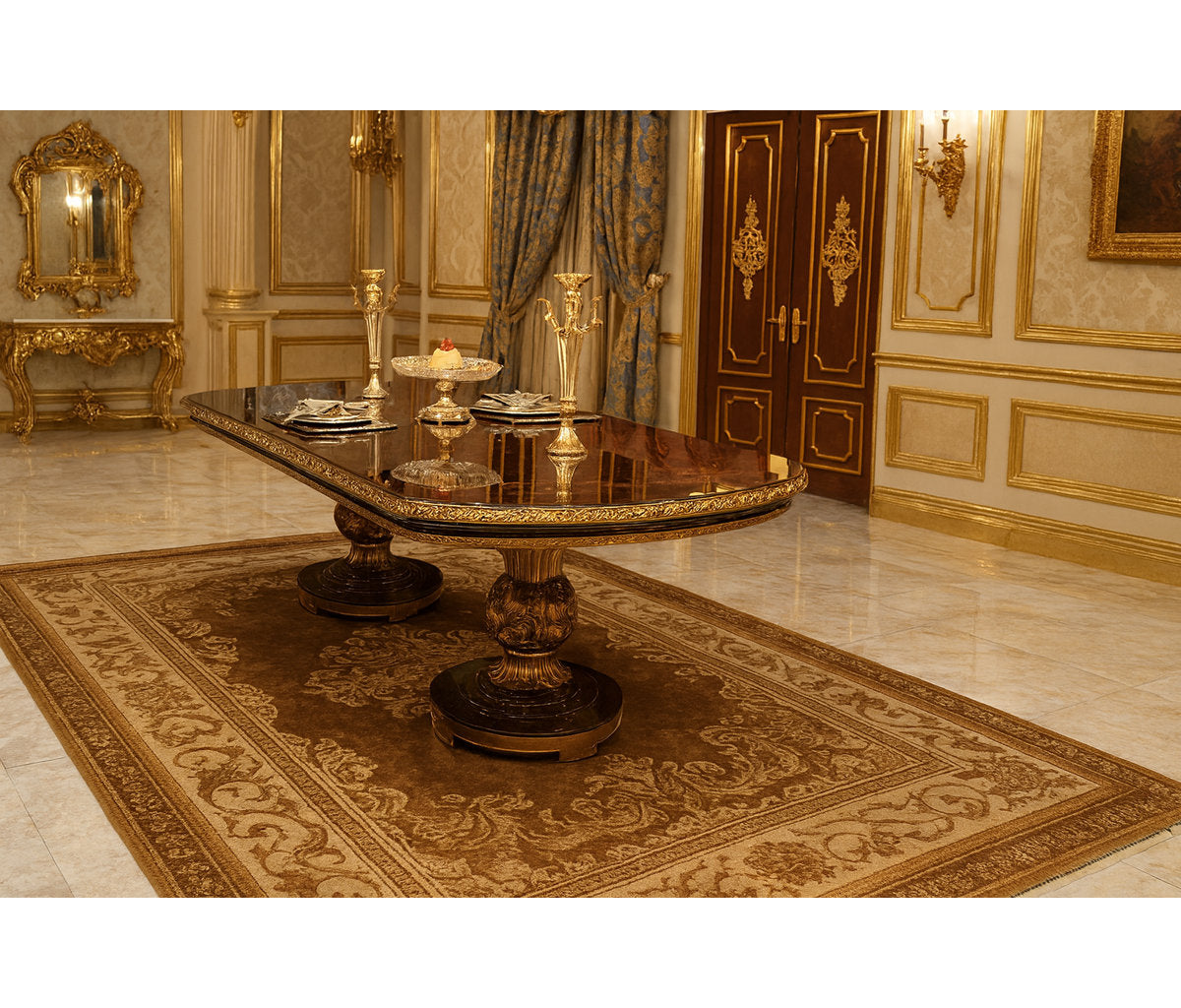 Florence Oval Solid Wood Dining Table
