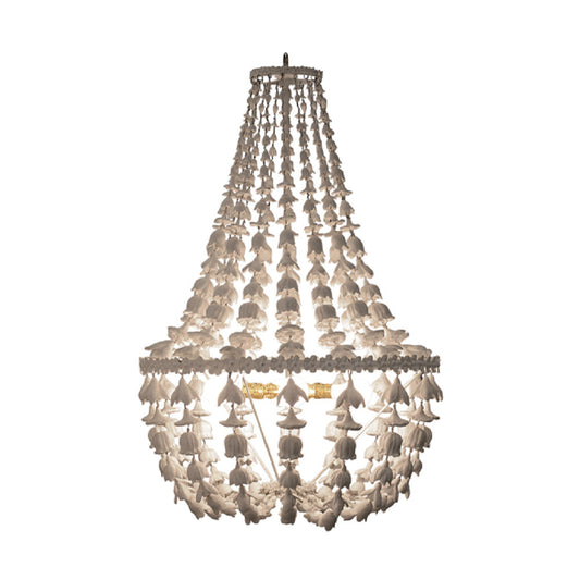 Flower Drop 4-Light Empire Chandelier