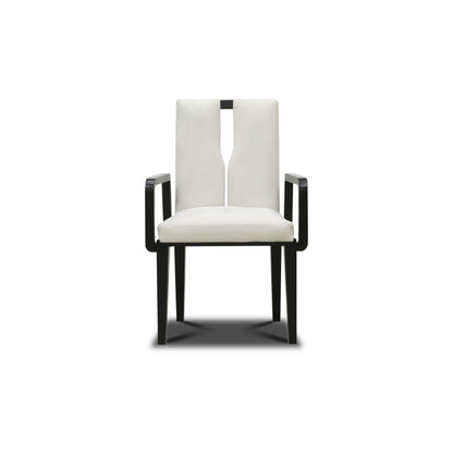 Flute Leather Arm Chair