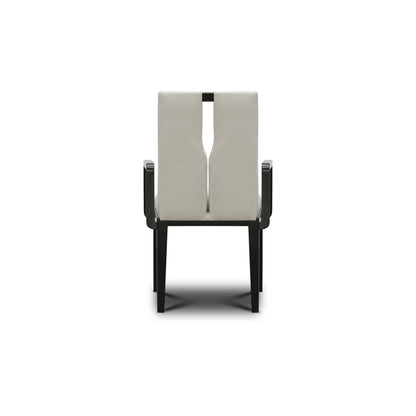 Flute Leather Arm Chair