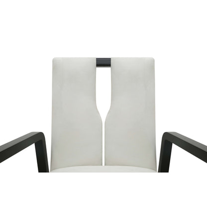 Flute Leather Arm Chair