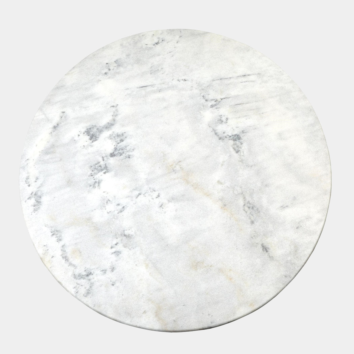 Flute Table 60" White Marble Top W/34" Gold Leaf Base