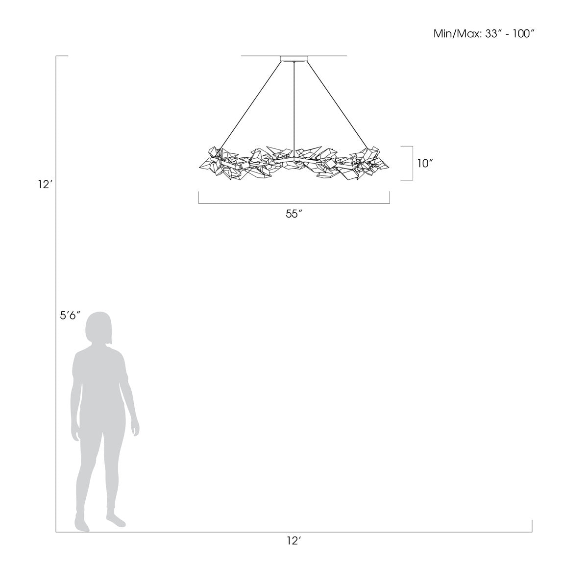 Foret 12 - Light Chandelier