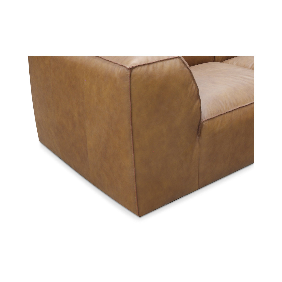 Form Astra 5 - Genuine Leather Modular Sectional with Ottoman