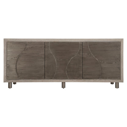 Formosa 76" Wide 2 Drawer Oak Solid Wood Credenza