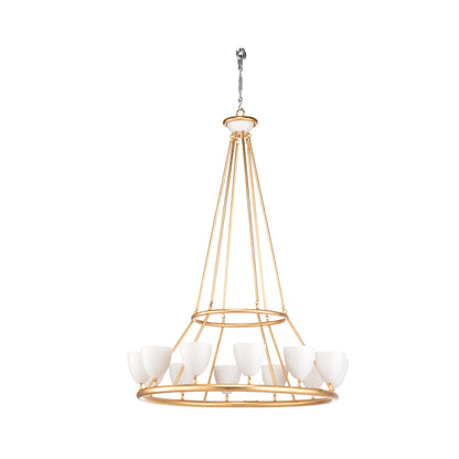 Frederick Cooper 12 - Light Unique Wagon Wheel Chandelier