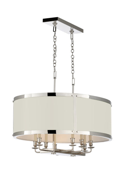 Frederick Cooper 8 - Light Shaded Drum Chandelier