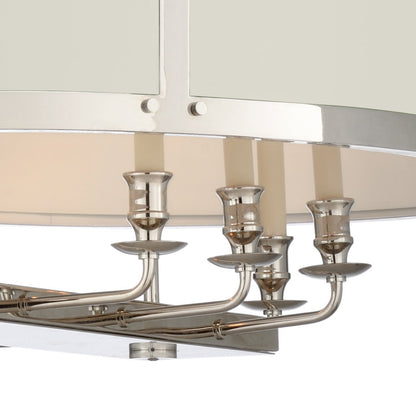 Frederick Cooper 8 - Light Shaded Drum Chandelier