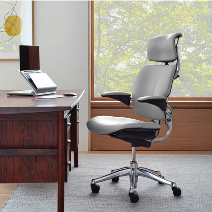 Freedom Headrest Task Chair Genuine Leather