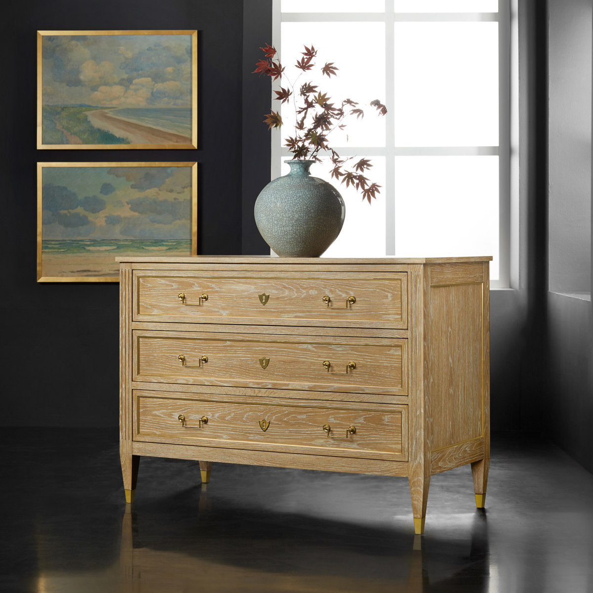 French 50'' W Console Table