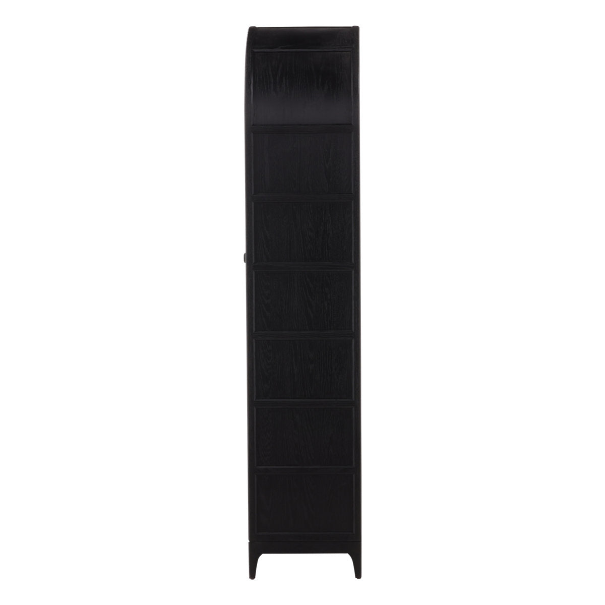 Furniture Classics Avora Black Oak Industrial Arched Bookcase