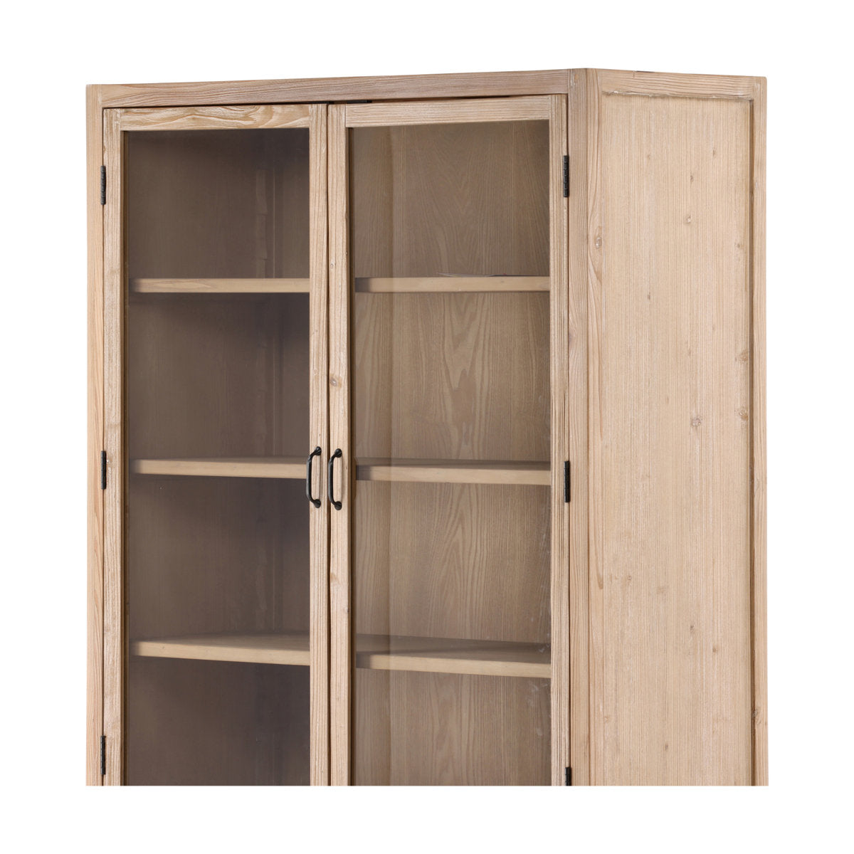 Furniture Classics Shirley Recycled Wood Glass Door 8-Drawer Cabinet