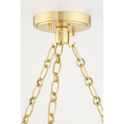 Gaines - 6 Light Pendant - Historic Nickel Finish