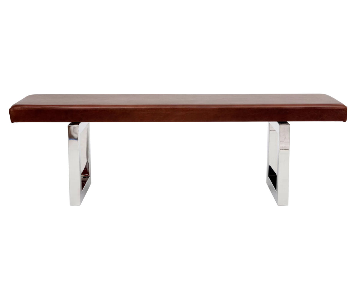 Gax Leather Dining Bench