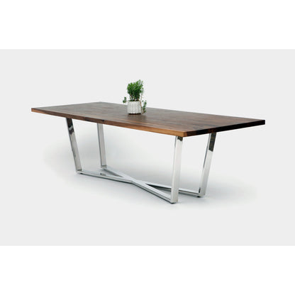 Gax Walnut Wood Dining Table