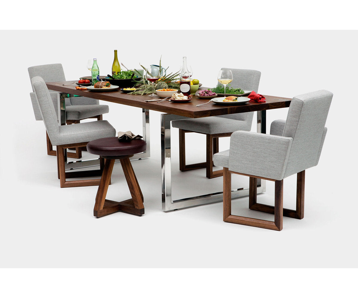 Gax Walnut Wood Dining Table