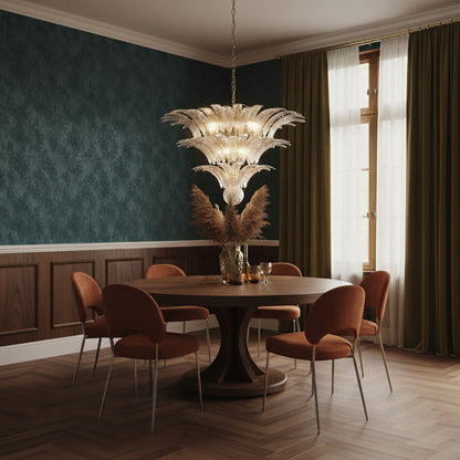 Palm Grove Glass Chandelier