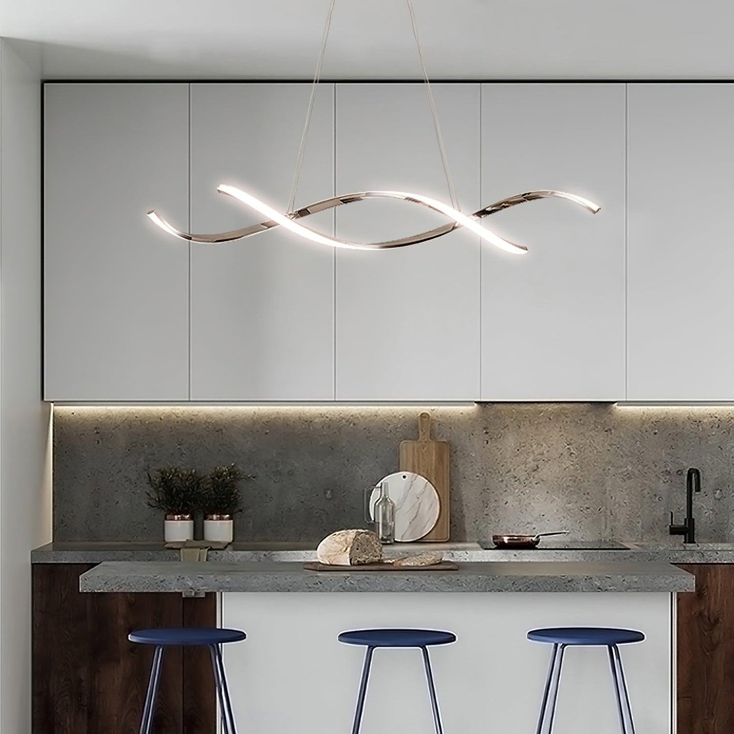 Gentle Waves Pendant Light