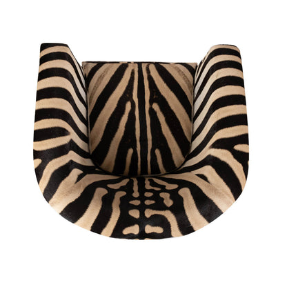 Genuine Hide Barrel Chair