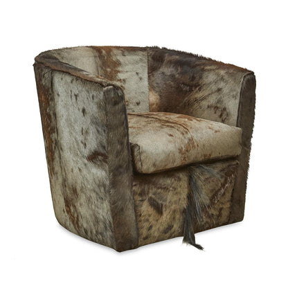Genuine Wildebeest Hide Club Chair