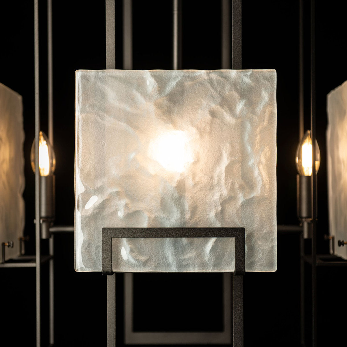 Geo Pendant - 4-Light - Sterling - Clear Glass