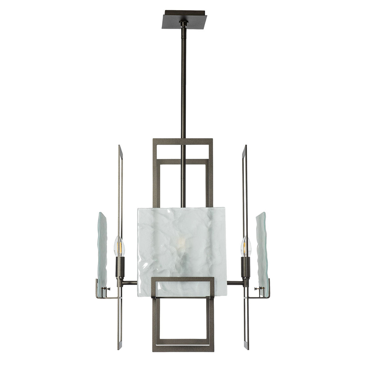 Geo Pendant - 4-Light - Sterling - Clear Glass