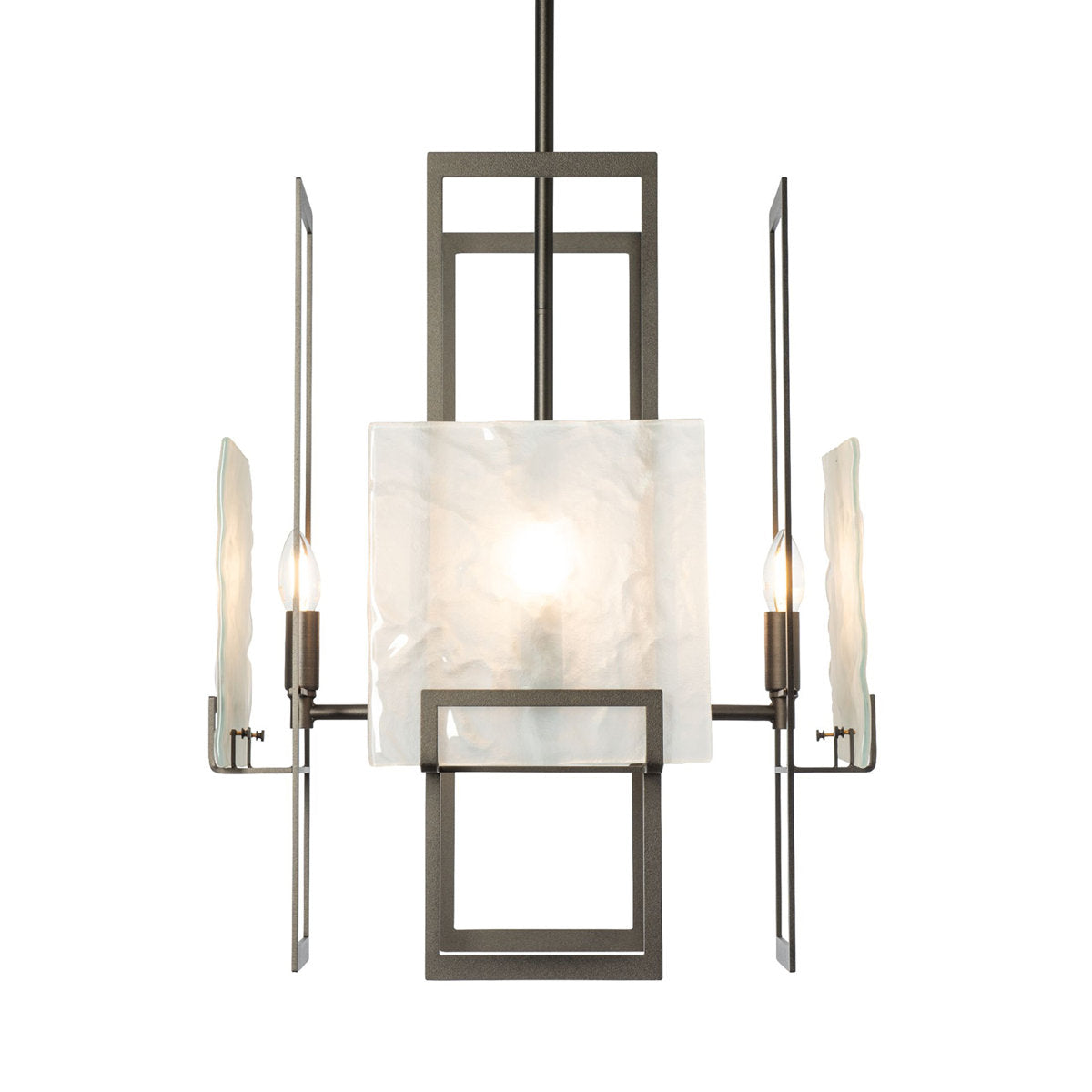Geo Pendant - 4-Light - Sterling - Clear Glass