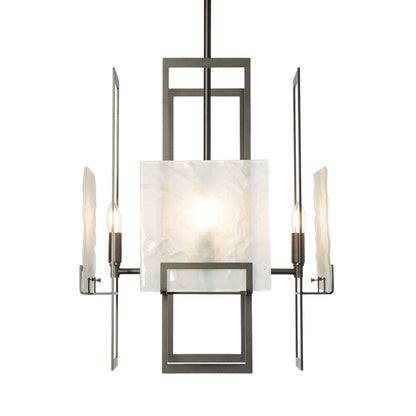 Geo Pendant - 4-Light - Sterling - Clear Glass