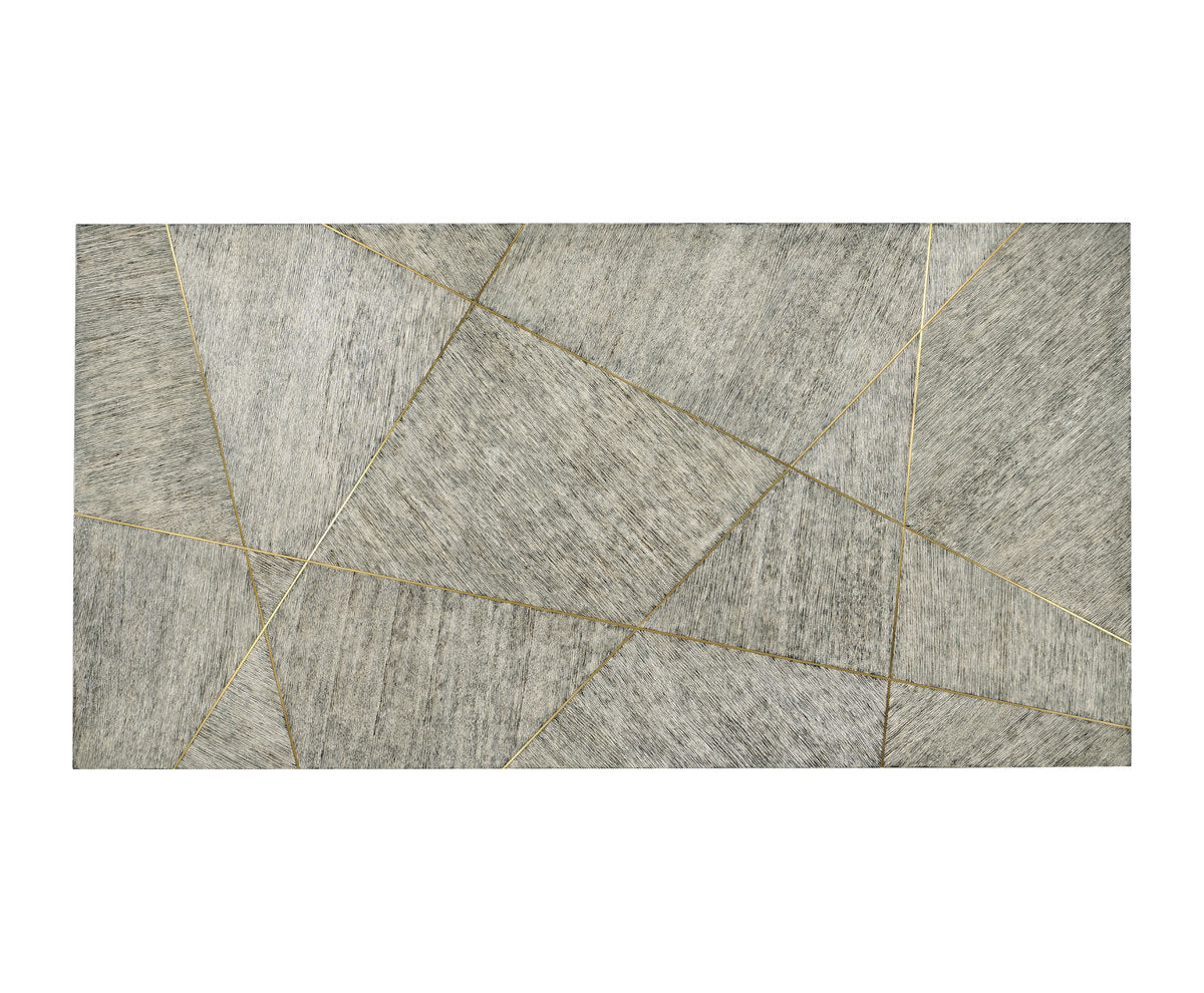 Geometric Solid Wood Dining Table