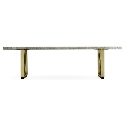 Geometric Solid Wood Dining Table