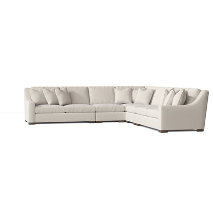 Germain 140" Wide Symmetrical Down Cushion Corner Sectional
