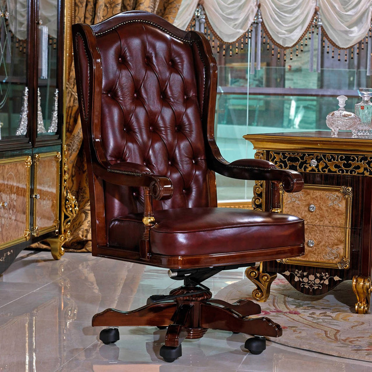 Giorgio Leather Swivel Executive Chair