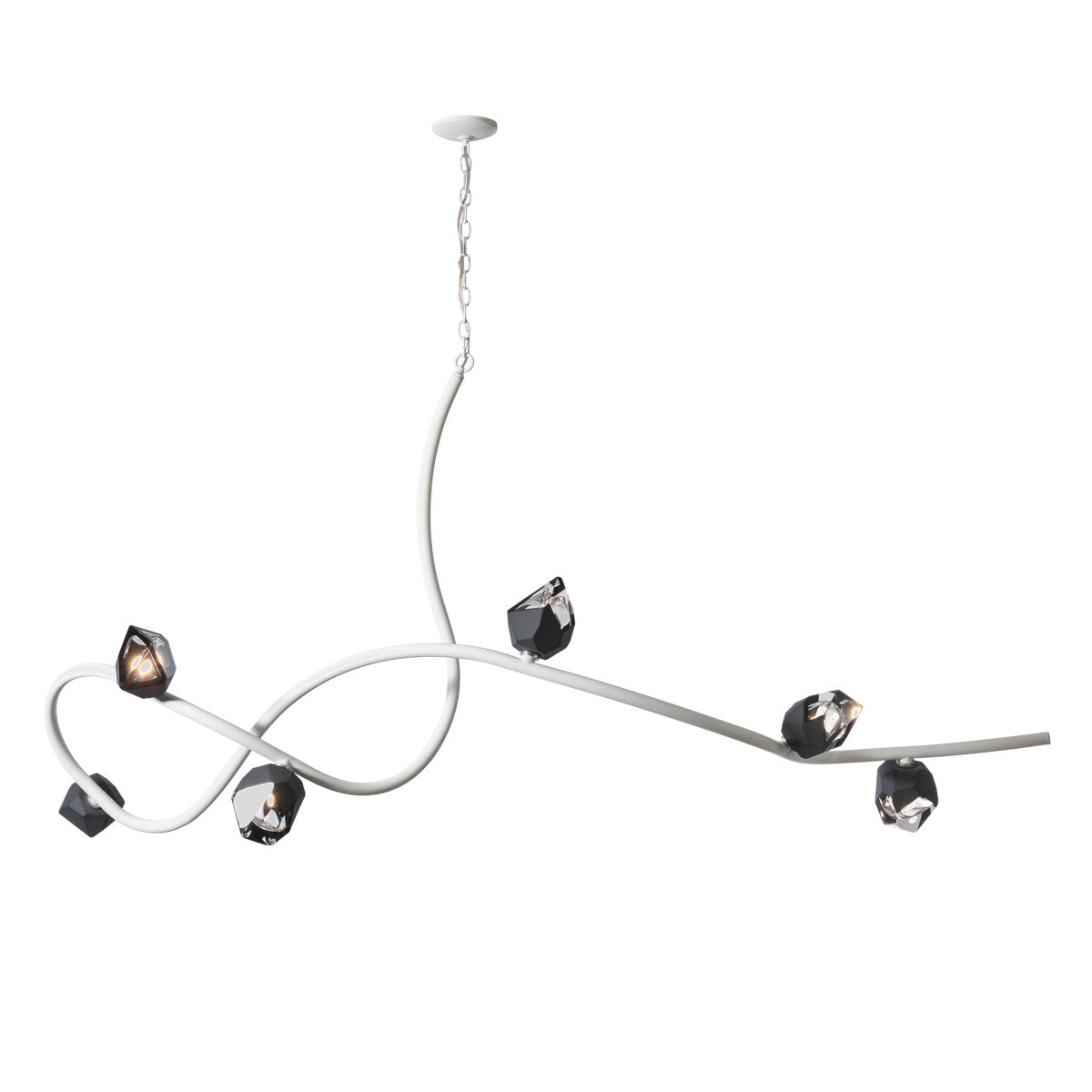 Glacier 6 - Light Unique/Statement Modern Linear Chandelier