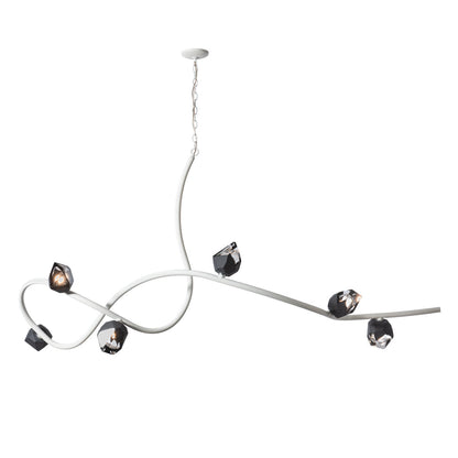 Glacier 6 - Light Unique/Statement Modern Linear Chandelier