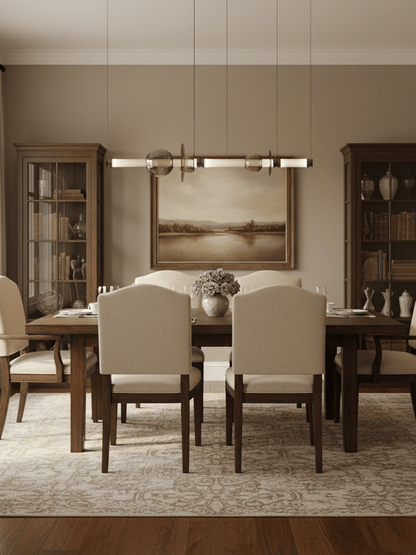 Glass Bead Linear Pendant Light